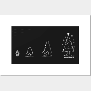 Photosynthesis Christmas Tree Evolution - Board Games Design - Gaming Art Posters and Art